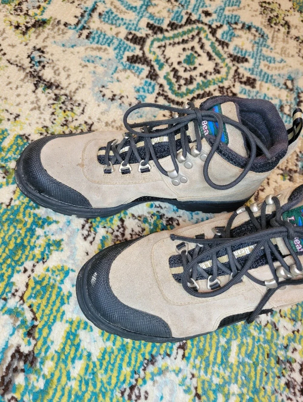 L.L. Bean Kids' Tan Hiking Outdoor Boots, Size Youth 6